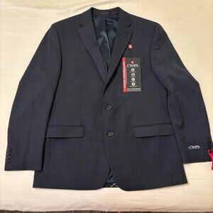 NWT Navy Chaps Performance Series 42Reg Suit Jacket